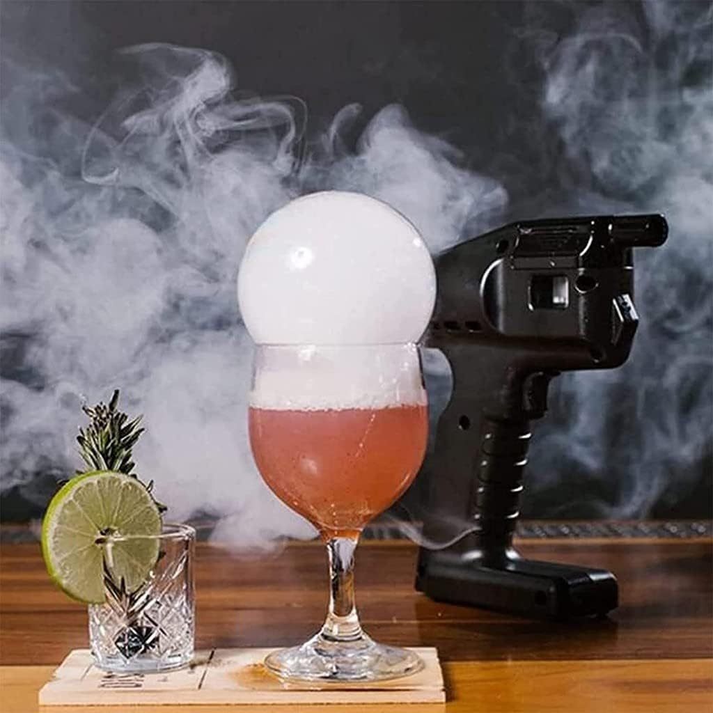 Pistola infusora de humo eléctrica, ahumador frío de mano para cócteles y alimentos gourmet, generador de humo portátil para cocina, bar, restaurante y cocina en casa