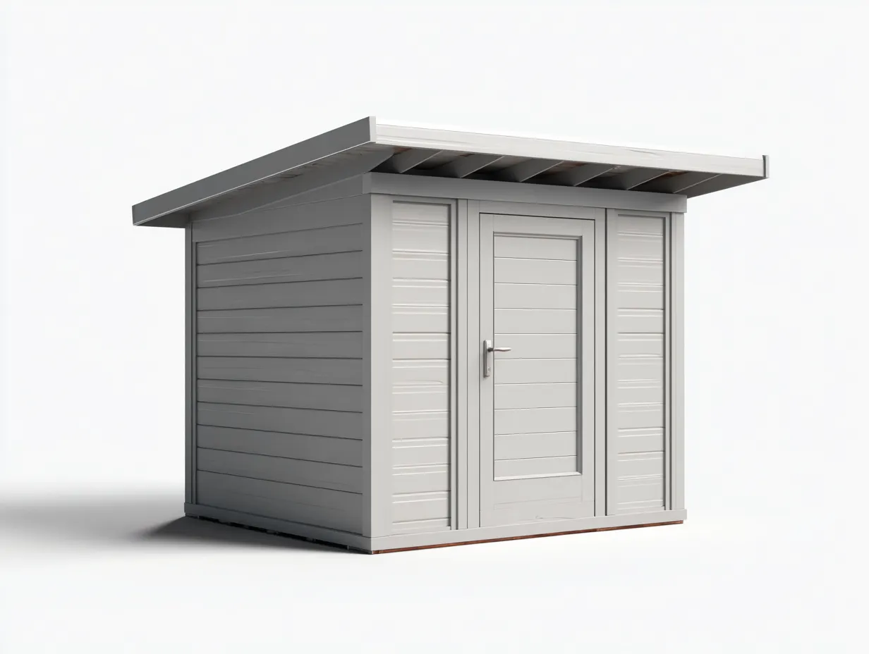 Casetas de jardín-madera tratada-220x180x210 cm-gris claro-moderno-Denuppad