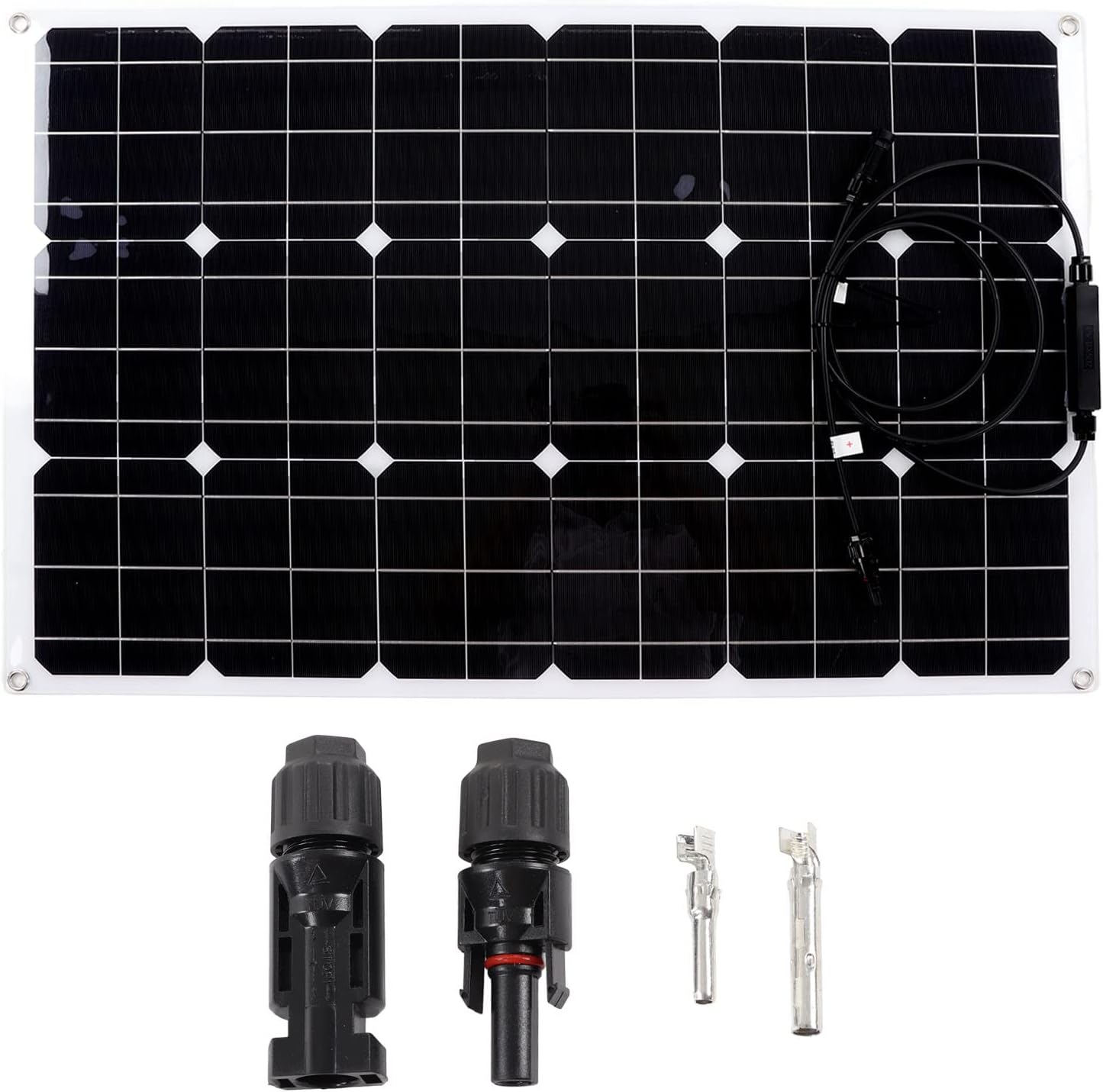 Panel solar flexible Panel de cargador solar ligero monocristalino de alta eficiencia para RV al aire libre 90W 16V