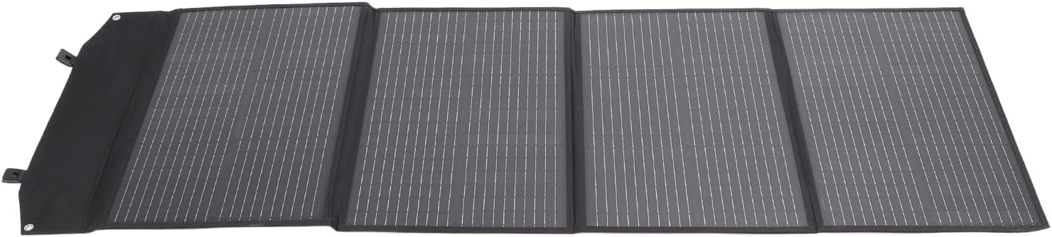 Panel Solar Portátil, Cargador Solar Monocristalino, Salida de 200 W para Camping, Vehículos Recreativos y Respaldo de Emergencia