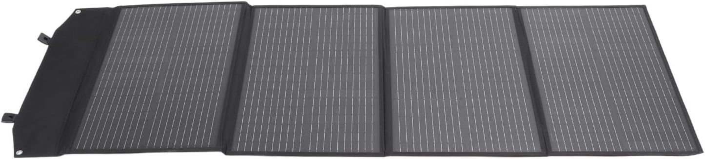 Wakects Panel Solar Portátil, Material Monocristalino, Cargador Resistente a la Intemperie con Salida de 200 W para Camping RV y Aventuras Al Aire Libre