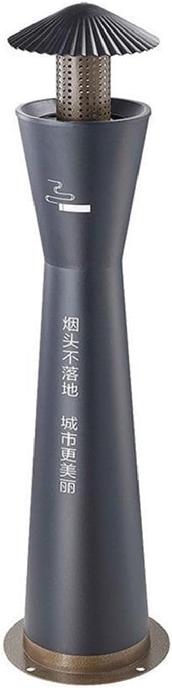 Cenicero exterior Standing Outdoor Roof Creative Shape Vertical Ash Column Scenic Park Fixed Stainless Steel Floor(B2)