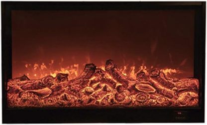 Chimenea eléctrica, Calentador eléctrico for Chimenea, Estufa, Quemador de salón, Fuego eléctrico de Pared con Llamas y se Puede Insertar, 1000x600x180mm
