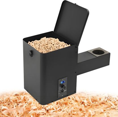 Kit de Montaje de tolva de Pellet Vertical, extensión de tolva de Pellet de Ajuste, para Barbacoa, Ahumado, horneado, asado y estofado.