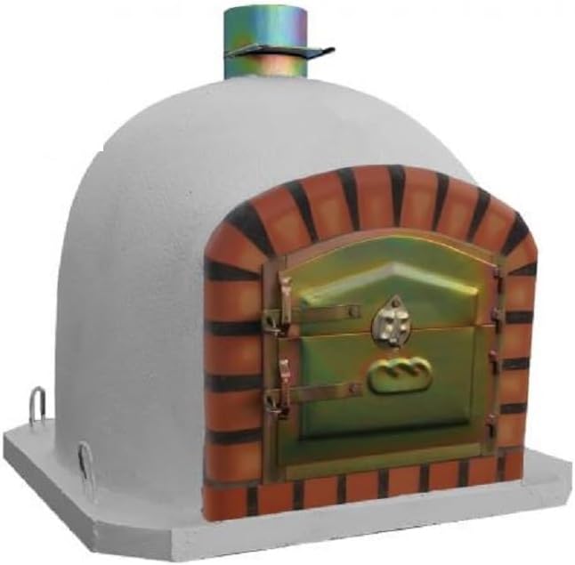 AzJardin- HORNO DE LEÑA MORUNO 100cm- Horno de exterior o interior ideal para asados y pizzas. Puerta hierro zincado. Termómetro instalado en puerta. Fabricado en ladrillo refractario y mortero.