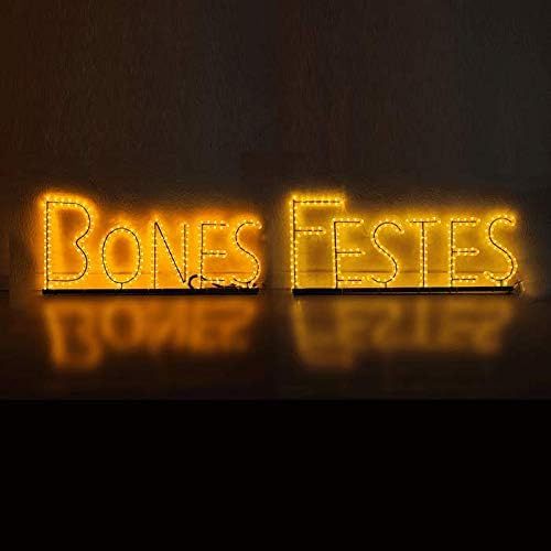 LightED Cartel luminoso BONES FESTES 39x100cms (cada palabra) apto para exteriores Ref. 143-27