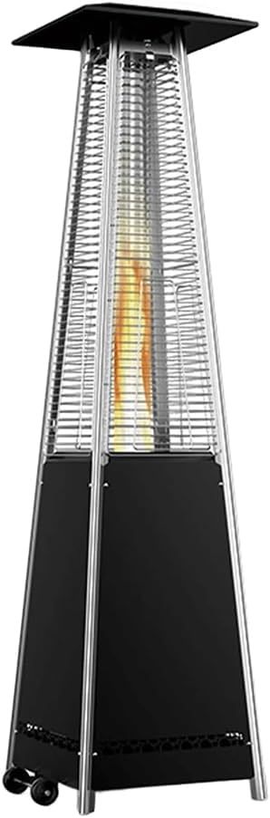Estufa Exterior De Pellet Para Terraza, Jardín O Porche Cerrado | Portátil Con Alta Potencia Y Ruedas | Ideal Calentador Para Espacios Abiertos