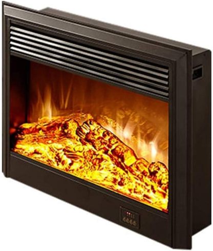 Chimenea eléctrica, Chimenea Estufa Eléctrica Calentador con Efecto Llama Fuego Independiente con Control Remoto Termostato Ajustable for Sala De Estar Dormitorio 750x180x505 Mm
