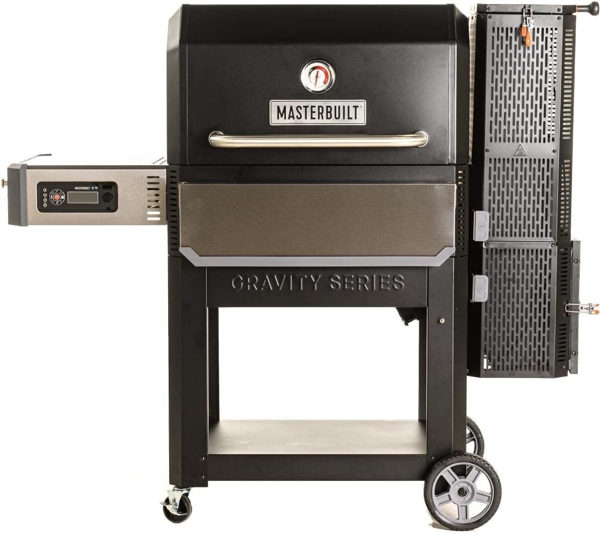 Masterbuilt® Gravedad Series™ 1050 Digitales Barbacoa Parrilla + Fumador en Negro