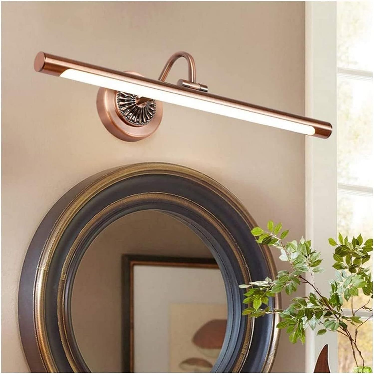 Lámpara de espejo frontal LED Compatible with el hogar Europa y América Mural centro comercial Tocador Espejo maquillaje gabinete, Lujo-Sofagethut