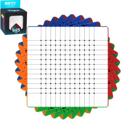 Bukefuno MoYu Meilong Puzzle de 13 x 13 velocidades, cubo mágico, sin pegatinas, 13 x 13 x 13 cm, juguetes para sala de clases-Sofagethut