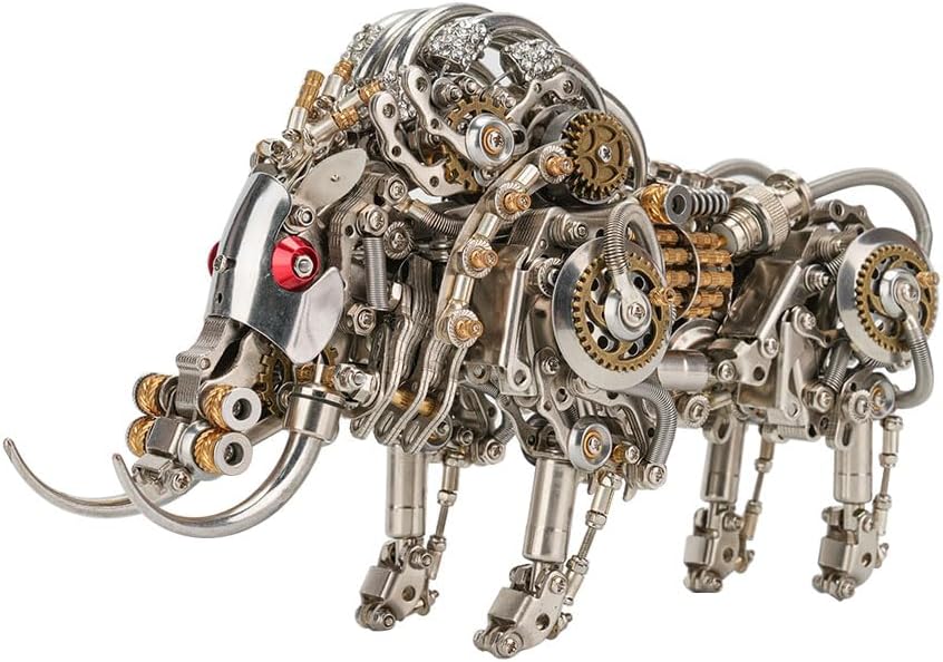 Puzzle de metal 3D para adultos, Steampunk Mecánico Jabalí 3D Puzzle Metal Maqueta Animales 1100 Piezas Cerdo DIY Montaje Jabalí Modelo Kit Ornamento Regalo-Sofagethut
