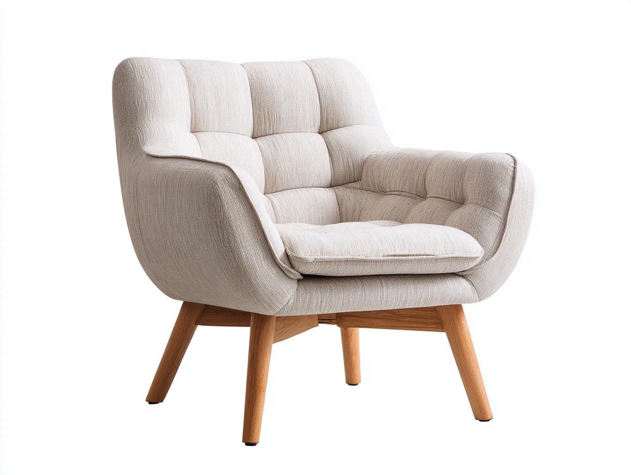 Sillón de tela 80x85x80 cm - beige - diseño contemporáneo-Sofagethut