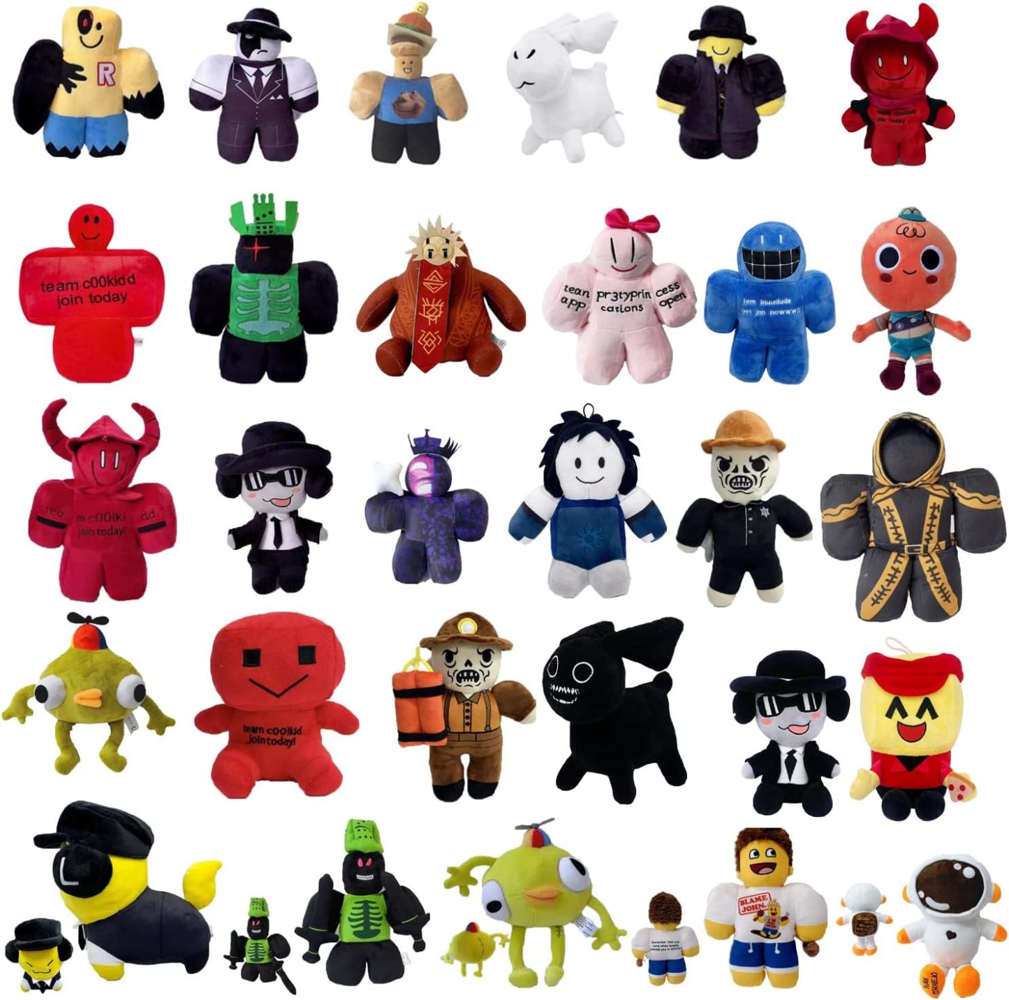 Peluche Estilo Forsaken Gubby - Suave Muñeco, Lindo Personaje Roblox Peluche Regalo para Niños Niñas, Decoración Hogar Colección-Sofagethut