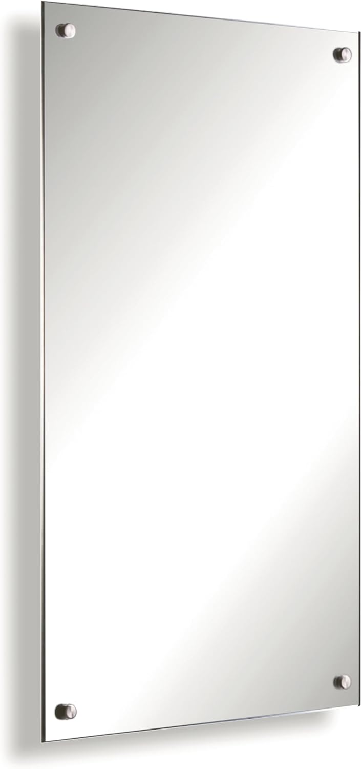Könighaus Calefacción por infrarrojos de espejo - 600W sin marco incl. Termostato - Calefacción de espejo que ahorra energía - Calefacción por infrarrojos de pared - Calienta en 2 minutos-Sofagethut