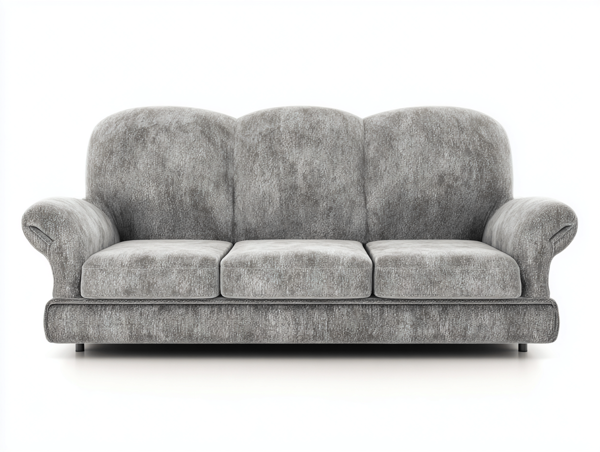 Sofá reclinable de tela 210x95x100 cm - gris - diseño clásico-Sofagethut