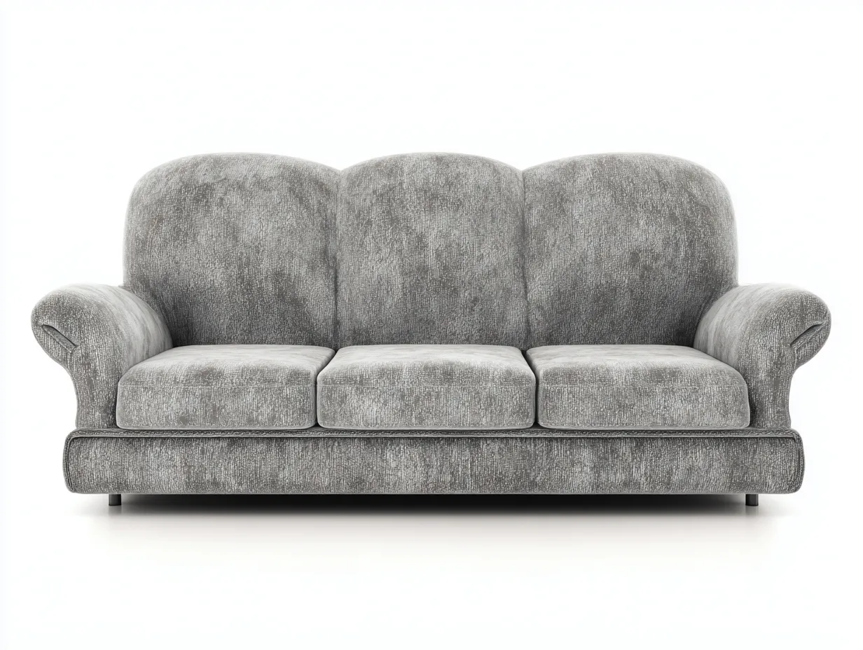Sofá reclinable de tela 210x95x100 cm - gris - diseño clásico-Sofagethut