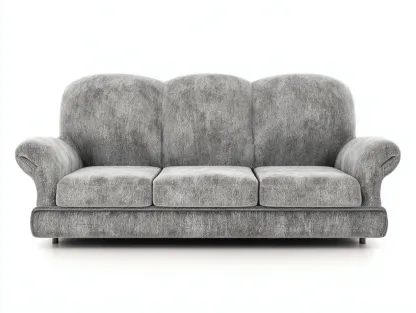 Sofá reclinable de tela 210x95x100 cm - gris - diseño clásico-Sofagethut