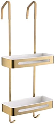 Organizador de ducha a prueba de óxido, cesta colgante con hoo para estantes de baño, sin taladros, ahorra espacio para facilitar la nizat-Sofagethut