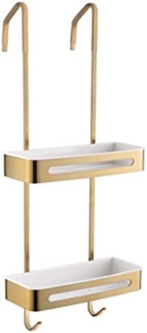 Organizador de ducha a prueba de óxido, cesta colgante con hoo para estantes de baño, sin taladros, ahorra espacio para facilitar la nizat-Sofagethut
