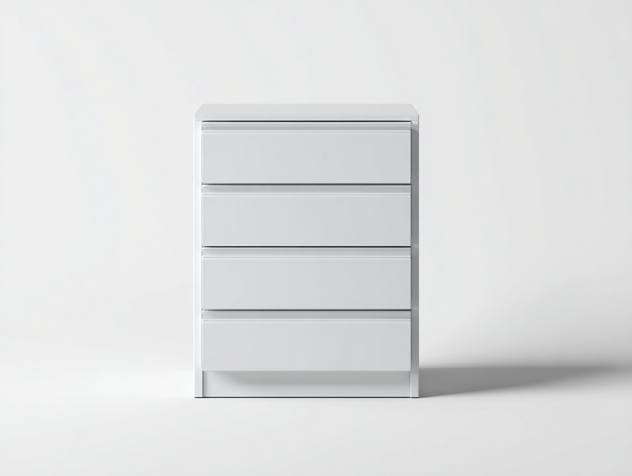 Cómodas blancas de madera 60x40x95cm - blanco - estilo moderno-Sofagethut