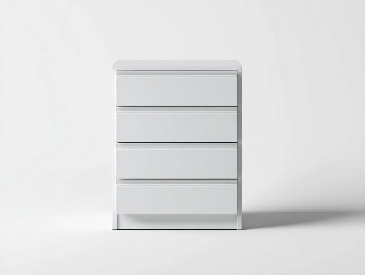 Cómodas blancas de madera 60x40x95cm - blanco - estilo moderno-Sofagethut