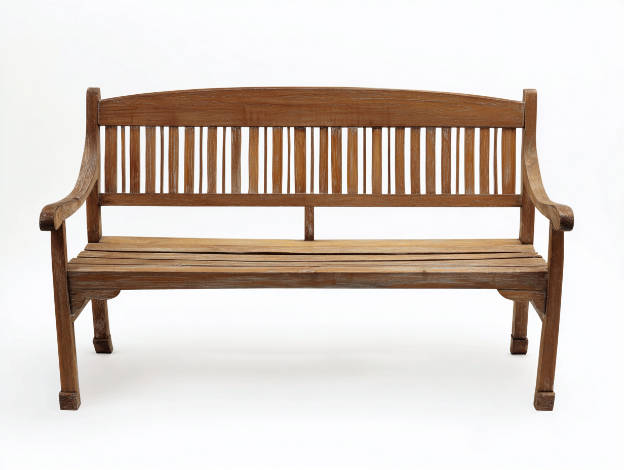 Banco de jardín de madera 150x55x85 cm - Madera natural - Estilo clásico-Sofagethut