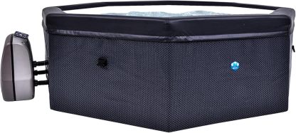 N NETSPA – SPA – Octopus – Semi-Rígido Octogonal 4+2 plazas – SP-OCT165 – Portátil Compacto de PVC con calefacción, Bomba de filtración de Agua y Manta isotérmica – Volumen 1000l – 193 x 73 cm-Sofagethut