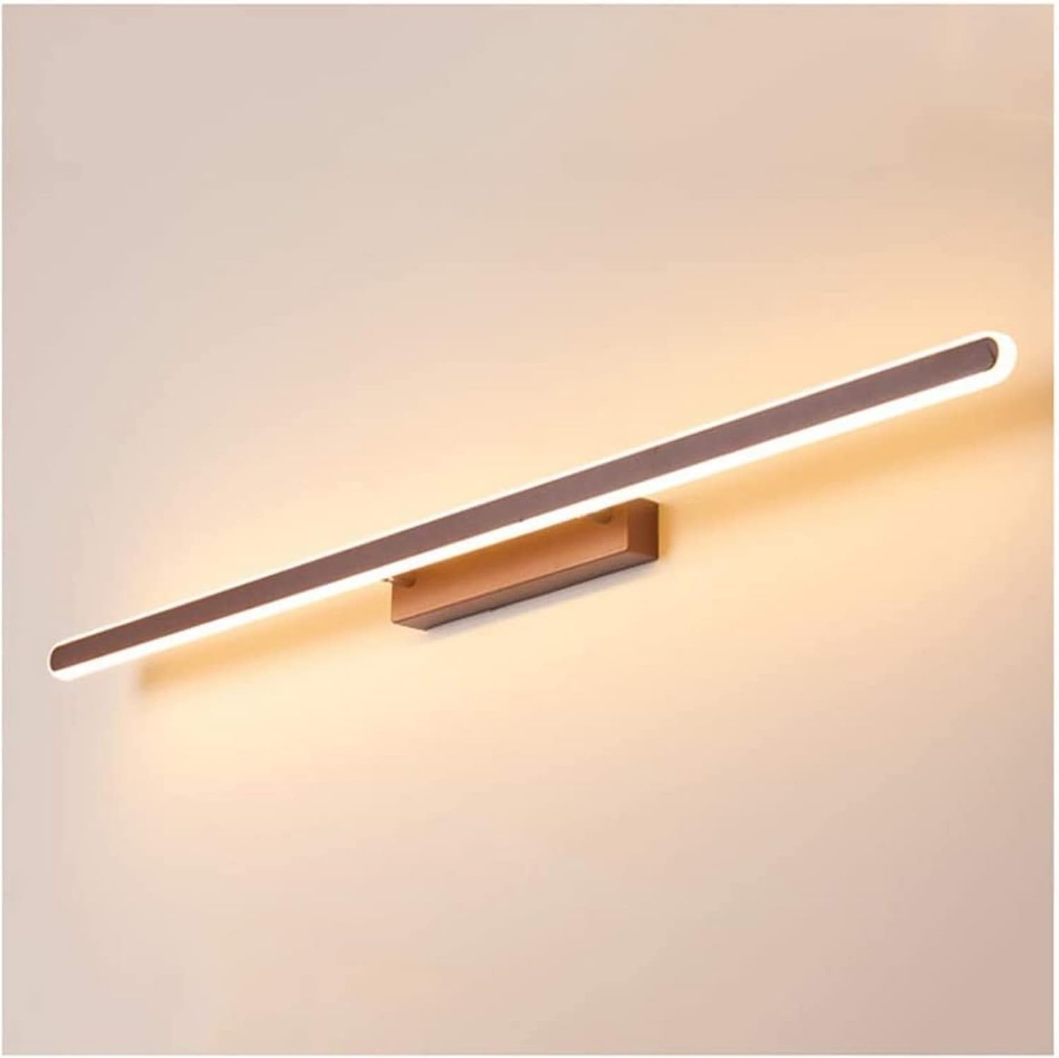 Genérico Lámpara de espejo LED baño Moderna Simple Aluminio Acrílico Compatible con Baño Tocador Guardarropa, luz de techo-Sofagethut