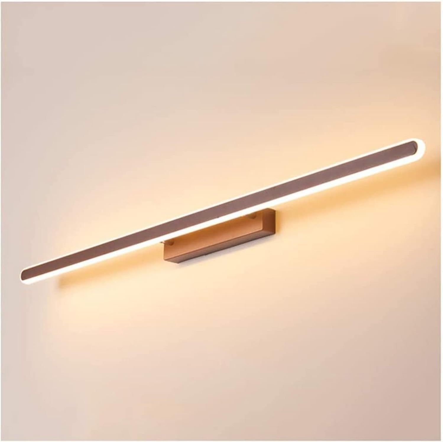 Genérico Lámpara de espejo LED baño Moderna Simple Aluminio Acrílico Compatible con Baño Tocador Guardarropa, luz de techo-Sofagethut