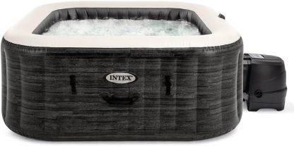 Intex 55091 - SPA Hinchable Exterior e Interior para 6 Personas, Medidas 196x196cm, Capacidad 1.098 litros, Temperatura del Agua 10º- 40º, SPA Inflable, bañera-Sofagethut
