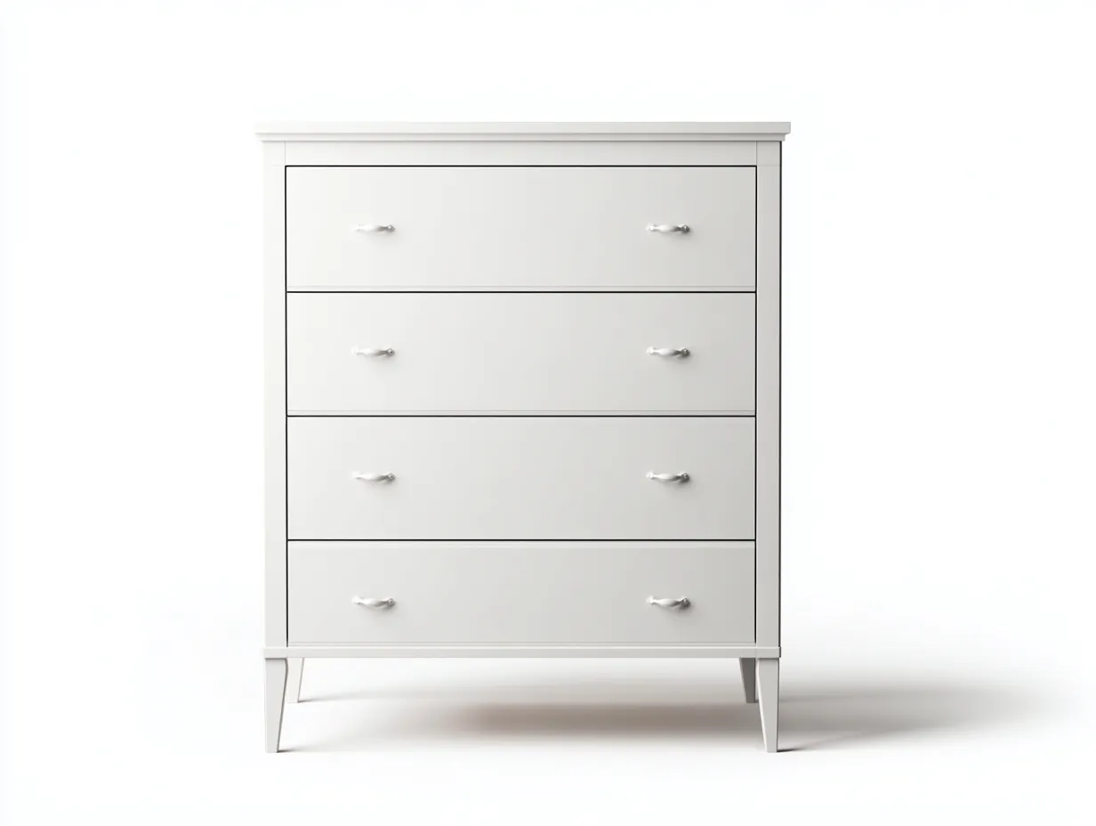 Cómoda blanca 80x40x100 cm - Diseño clásico-Sofagethut