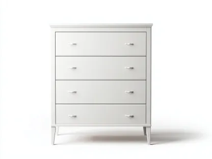 Cómoda blanca 80x40x100 cm - Diseño clásico-Sofagethut