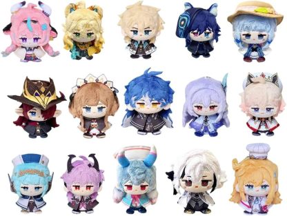 Llavero de peluche Arlecchino/Chasca/Skirk | Anime Ororon figura suave de peluche de 12 cm | sentado coleccionable decoración-Sofagethut