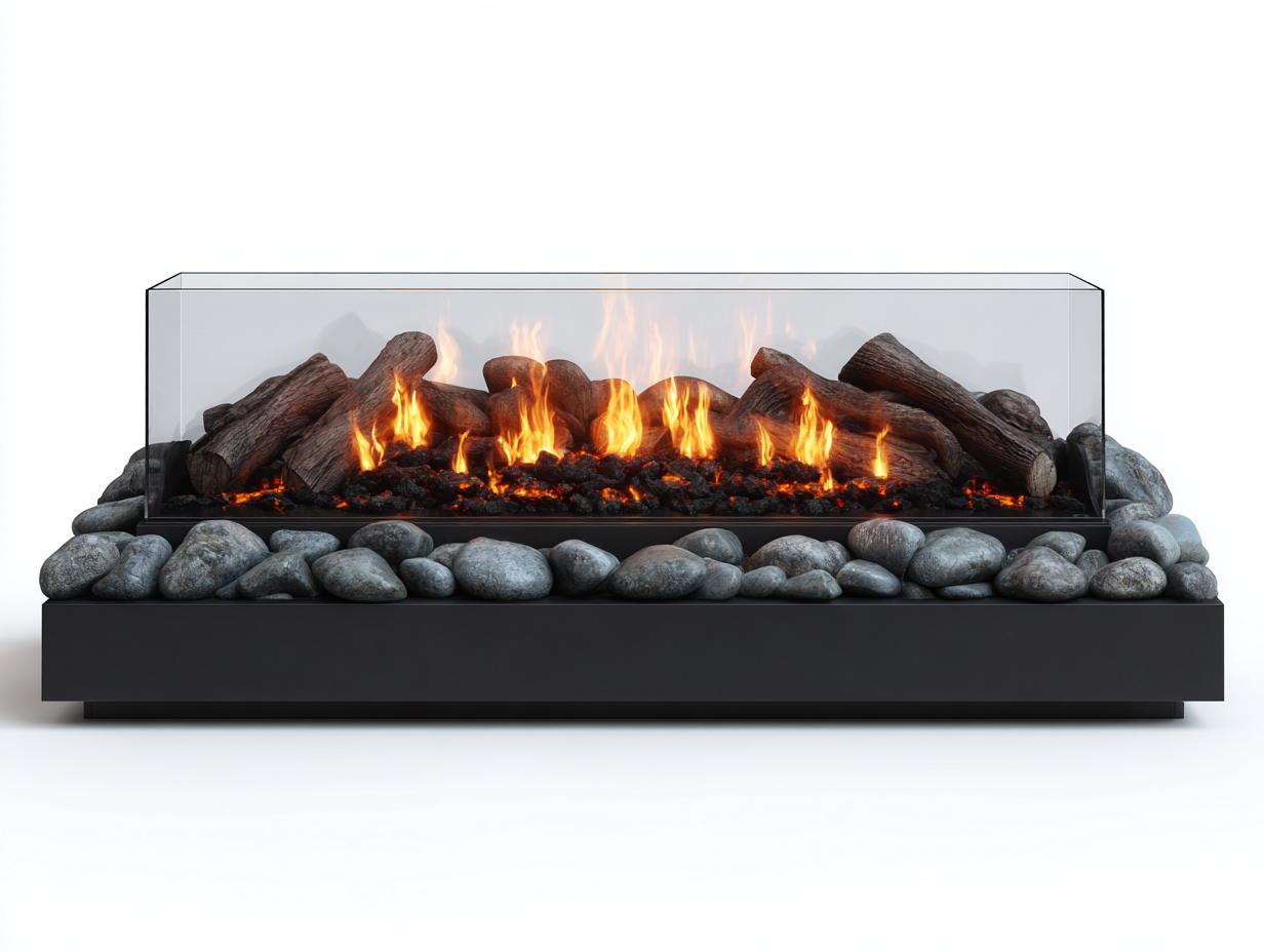 Cheminée électrique 120x35x45 cm - noir - effet flamme décoratif moderne-Homimylab