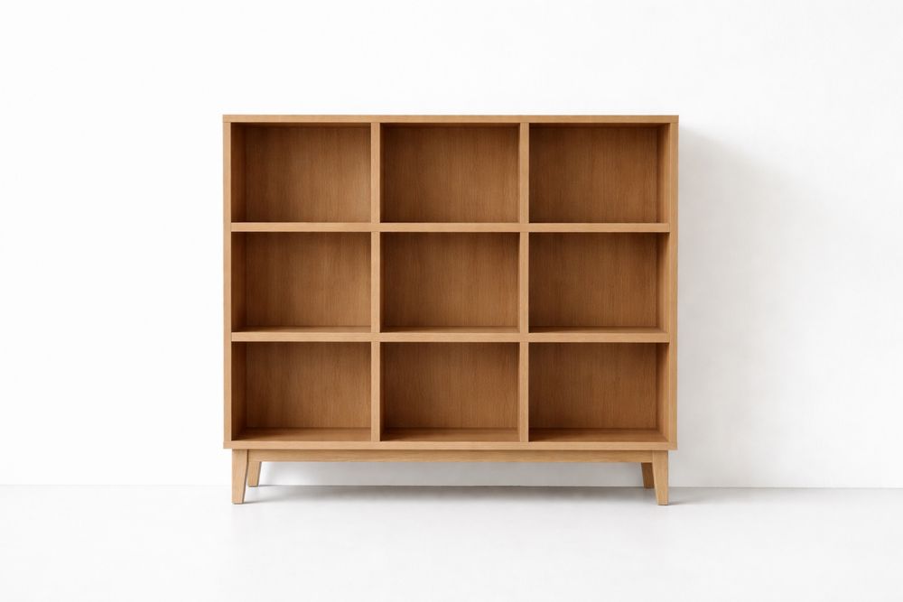 Étagère Rectangulaire en Bois Massif Chêne Naturel