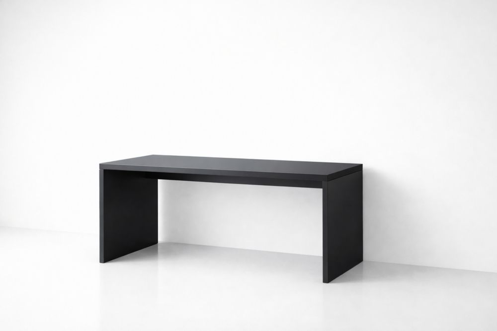 Table en MDF Noir 160x60x75 cm