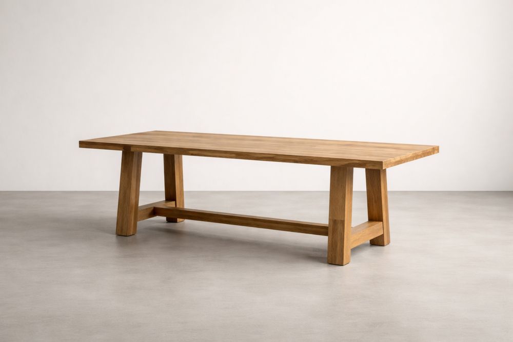 Table à manger en bois massif 200x90x75 cm-Decorloria
