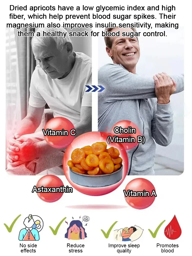 【Naturally Alkaline Snack】❤️Sweet and sour sugar-free dried apricots