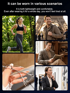 Photosensitive color-changing ultra-light frameless reading glasses