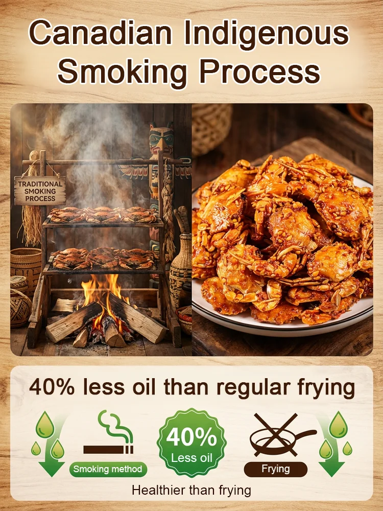 Spicy Sea Crab Snacks - High in Protein, Low in Sodium