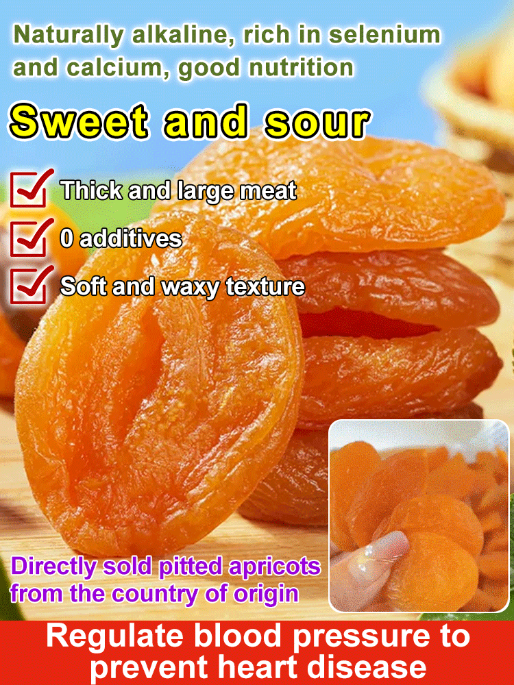 【Naturally Alkaline Snack】❤️Sweet and sour sugar-free dried apricots