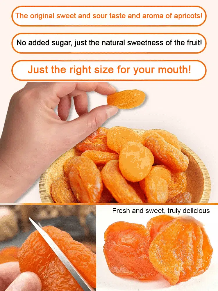 【Naturally Alkaline Snack】❤️Sweet and sour sugar-free dried apricots