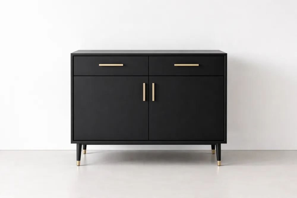Buffet en bois MDF noir