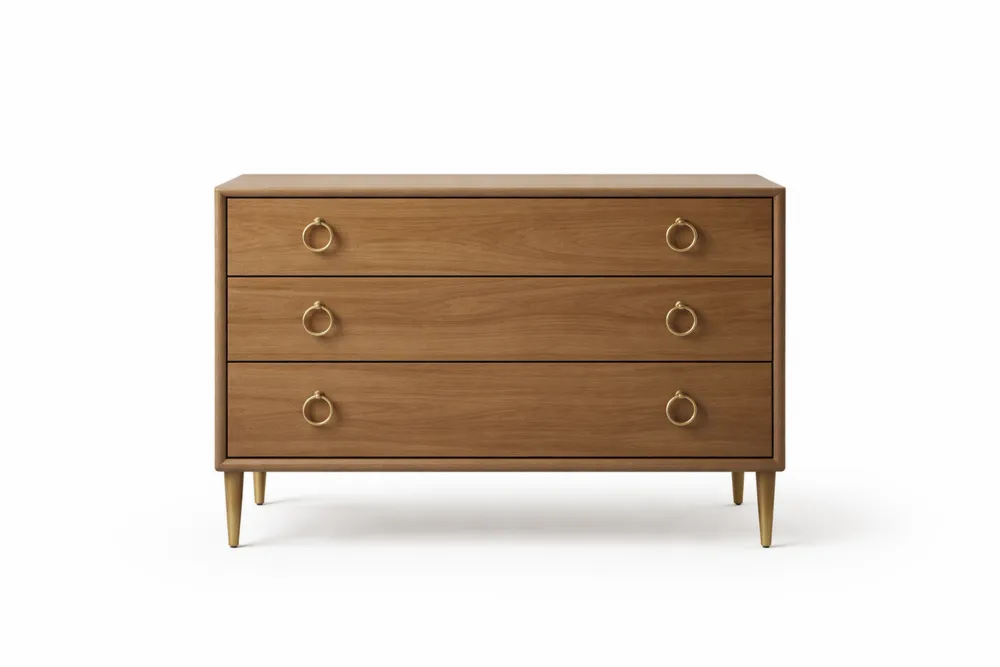 Commode 3 tiroirs en bois massif
