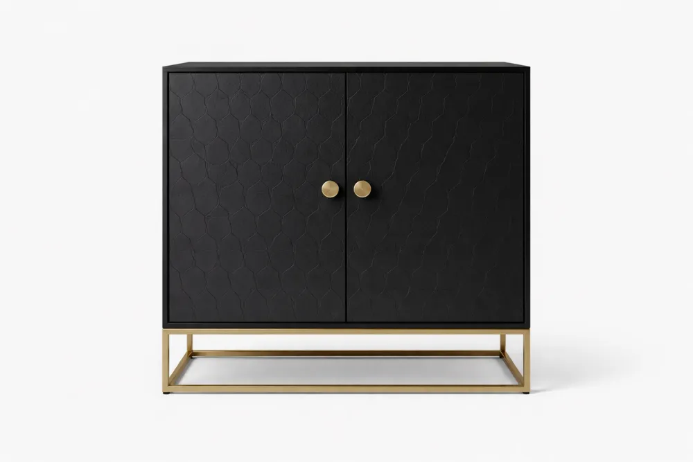 Buffet en bois MDF noir