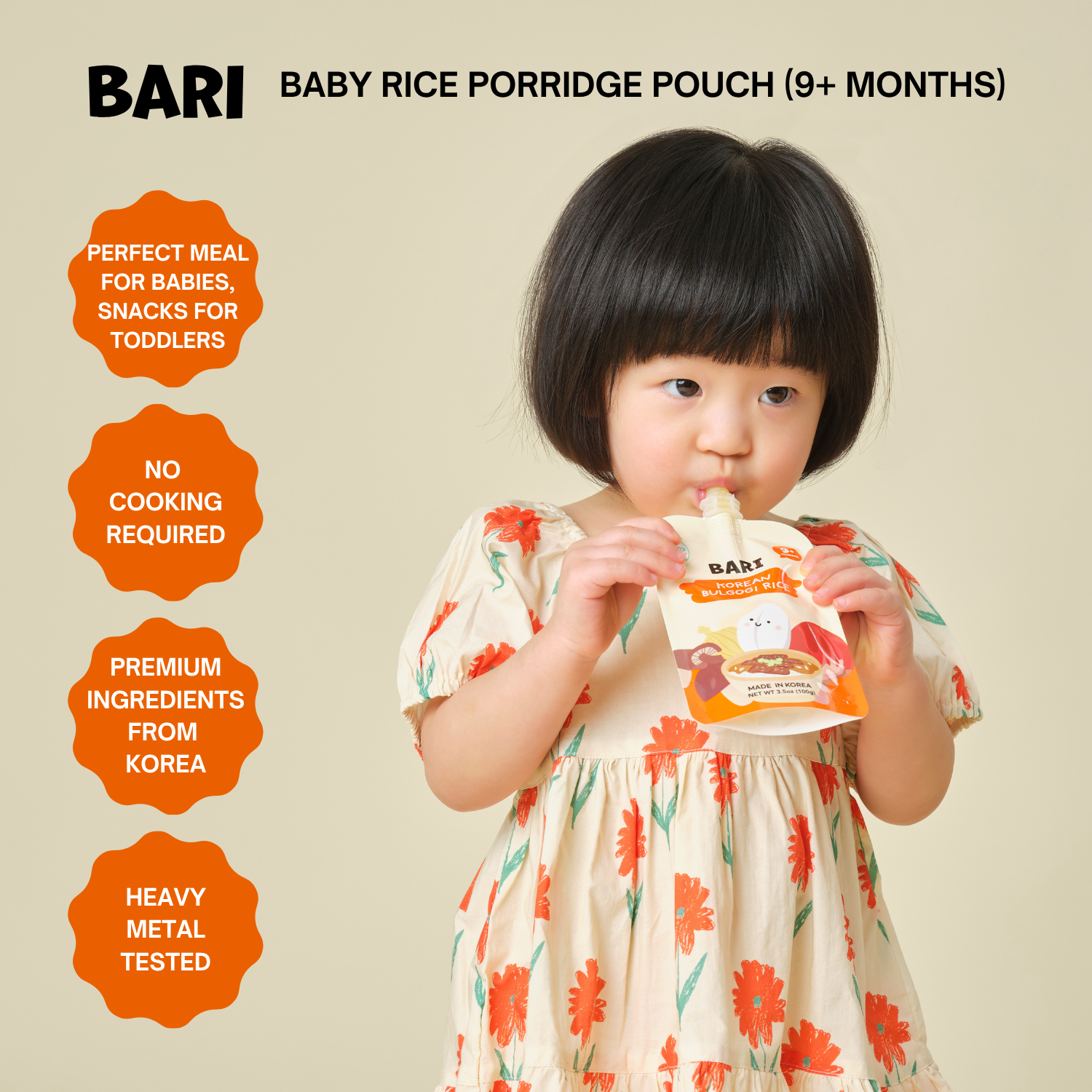 Baby Food Pouch - 4 Flavor Variety Pack (8 count)-BARI