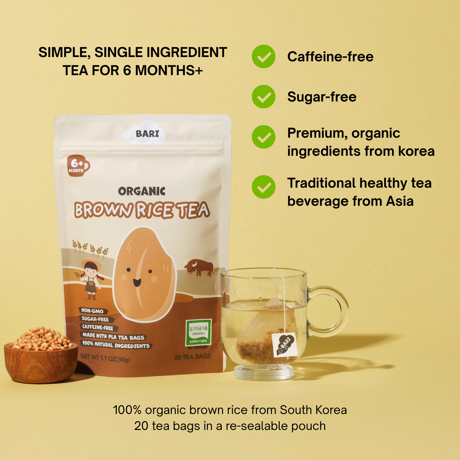 Organic Brown Rice Tea