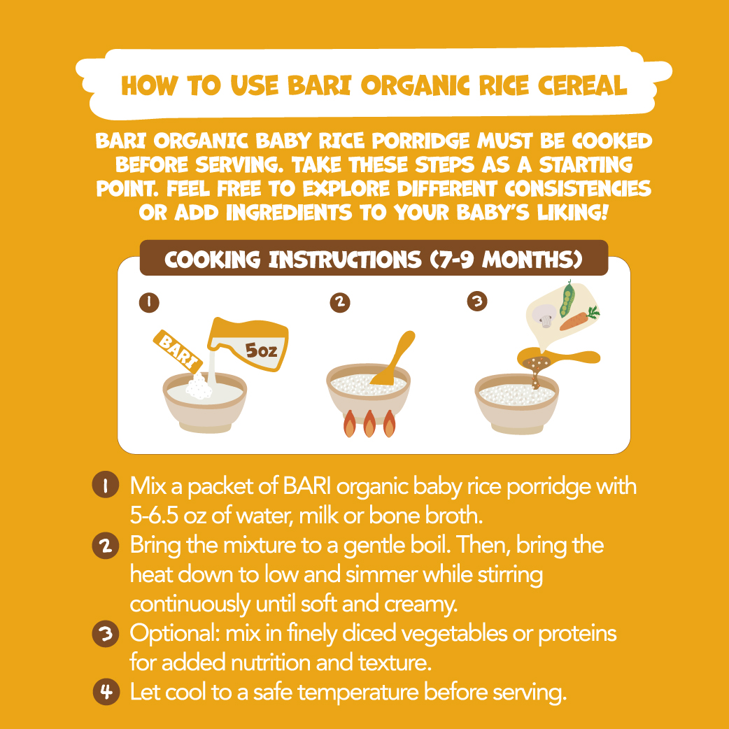 Organic Baby Rice Porridge: Stage 2