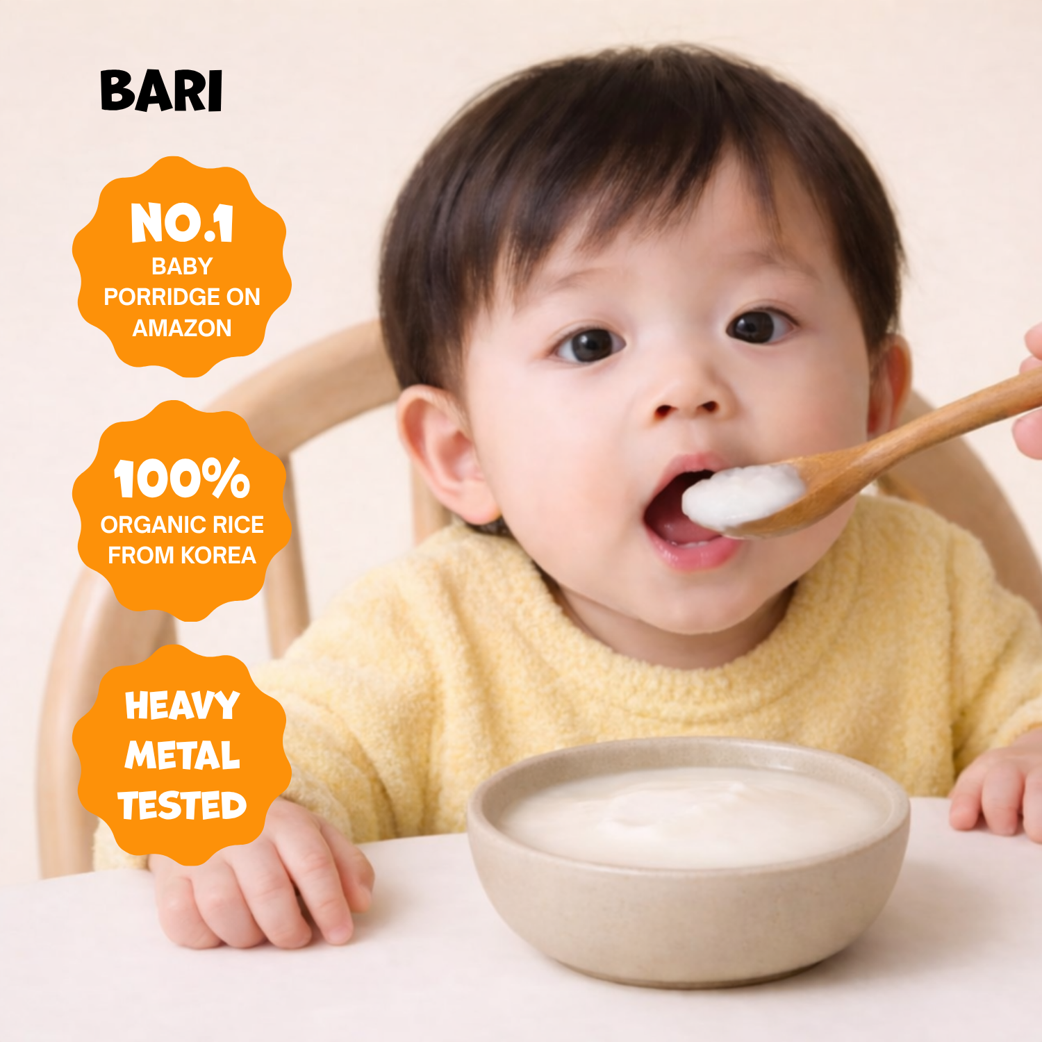 Organic Baby Rice Porridge: Stage 2